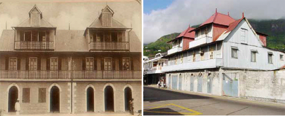 The building at the turn of the 20th century and Jivan Jetha before the renovation in 2007 